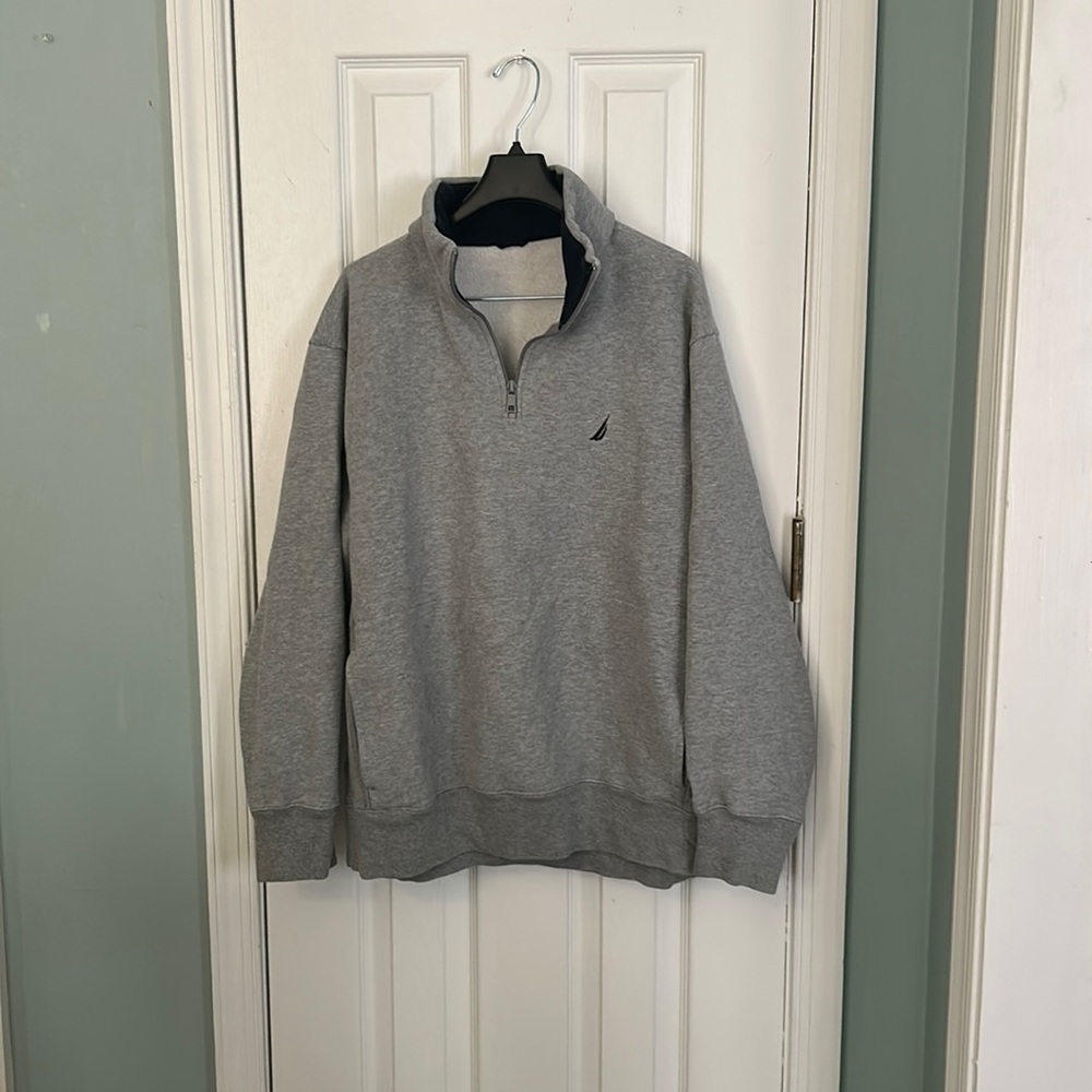 Grey Nautica Half zip sweatshirt